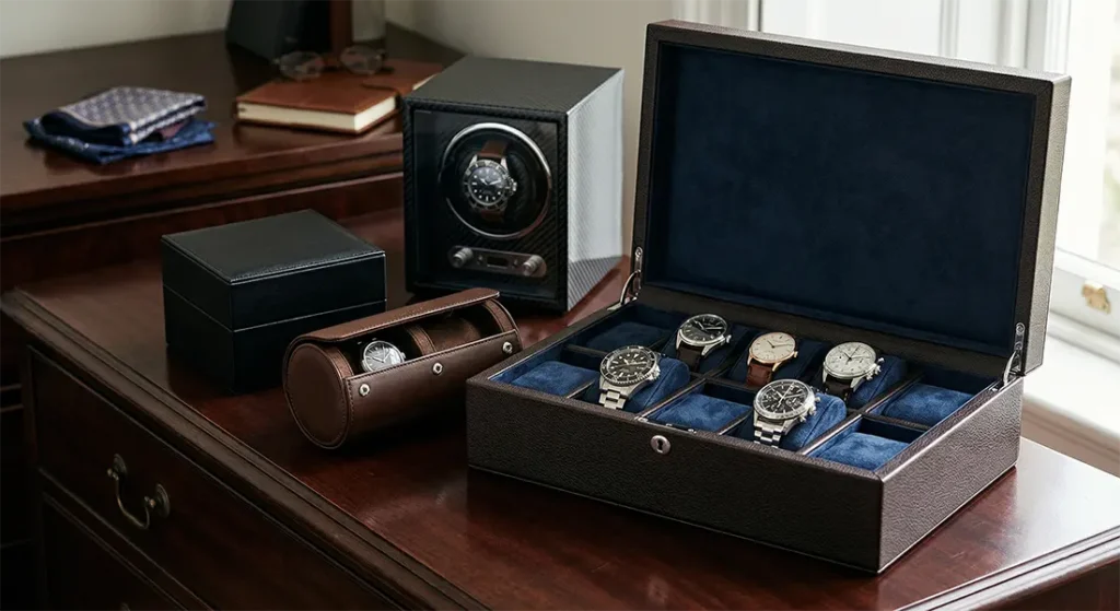 снимка на кутия с часовници - chronograph.bg