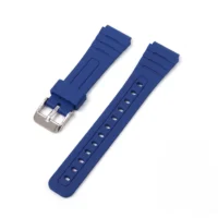 Синя силиконова каишка за Casio F91W / A158 / A168