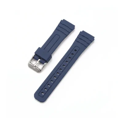 Тъмно синя силиконова каишка за Casio F91W / A158 / A168