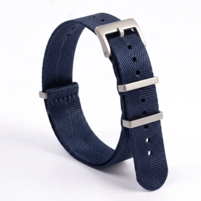 Тъмносиня NATO каишка Seatbelt за часовник