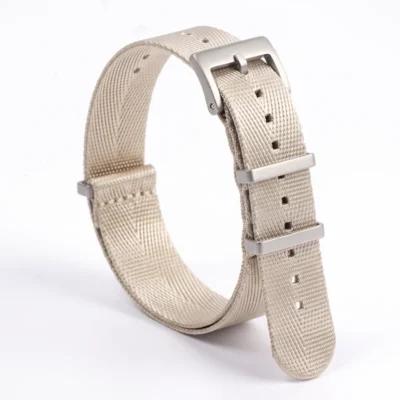 Бежова NATO каишка Seatbelt за часовник