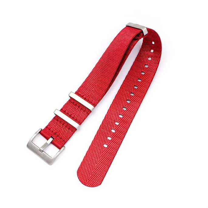 22мм червена каишка за часовник - NATO Seatbelt