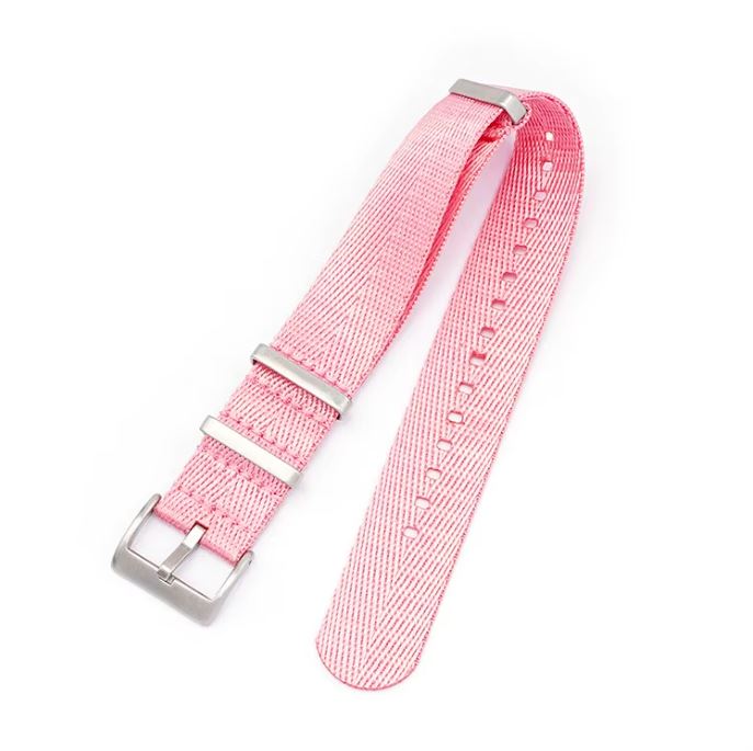 20мм розова каишка за часовник - NATO Seatbelt